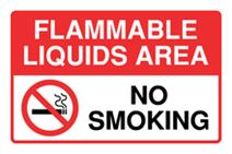 Flammable Liquids Area No Smoking